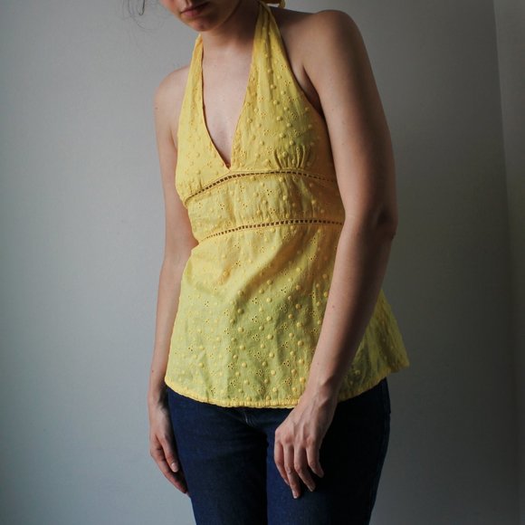 Pepe jeans yellow halter top - Picture 5 of 5